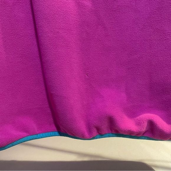 NWT Lands End Color Block Heritage Fleece Snap Neck Pullover - Picture 8 of 11